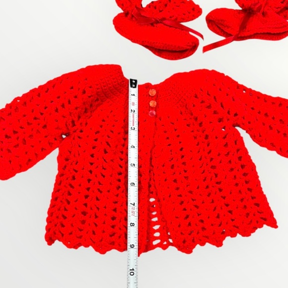 Handmade Red Sweater Set - Picture 14 of 16